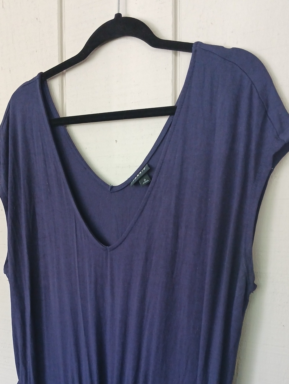 torrid Navy V‑Neck Short Sleeve Jumpsuit Size 0 - Picture 4 of 8